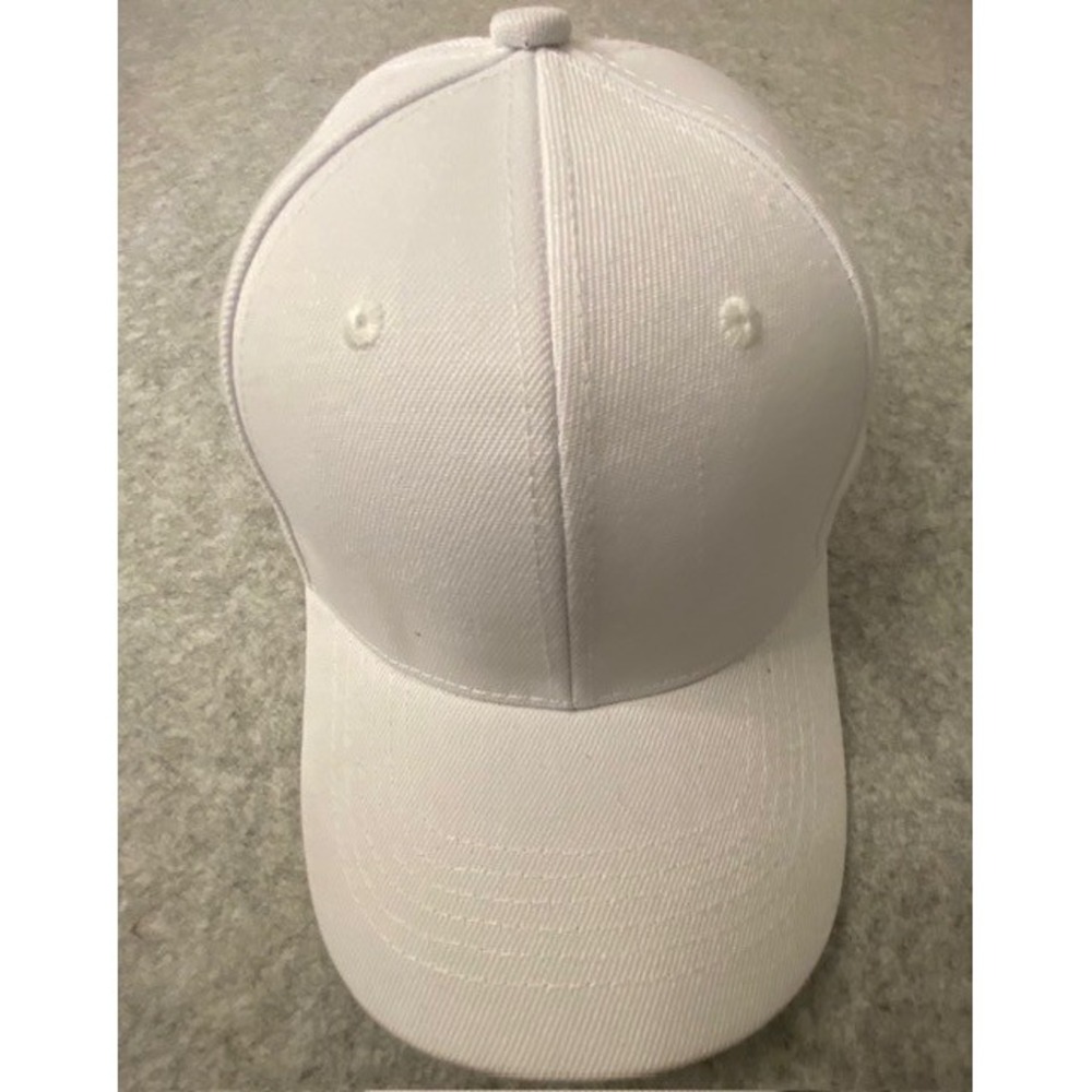 White Adjustable Painters or Baseball Cap Blank Hat Adult Lot of 9**NWT